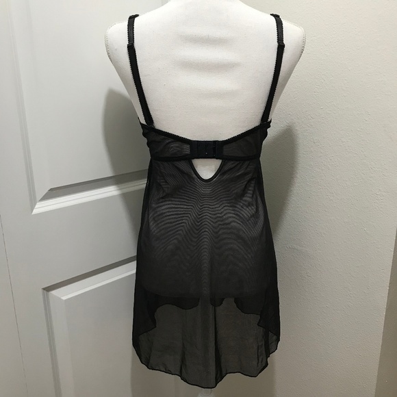 Felina Lingerie Black Lace Chemise - Picture 3 of 8